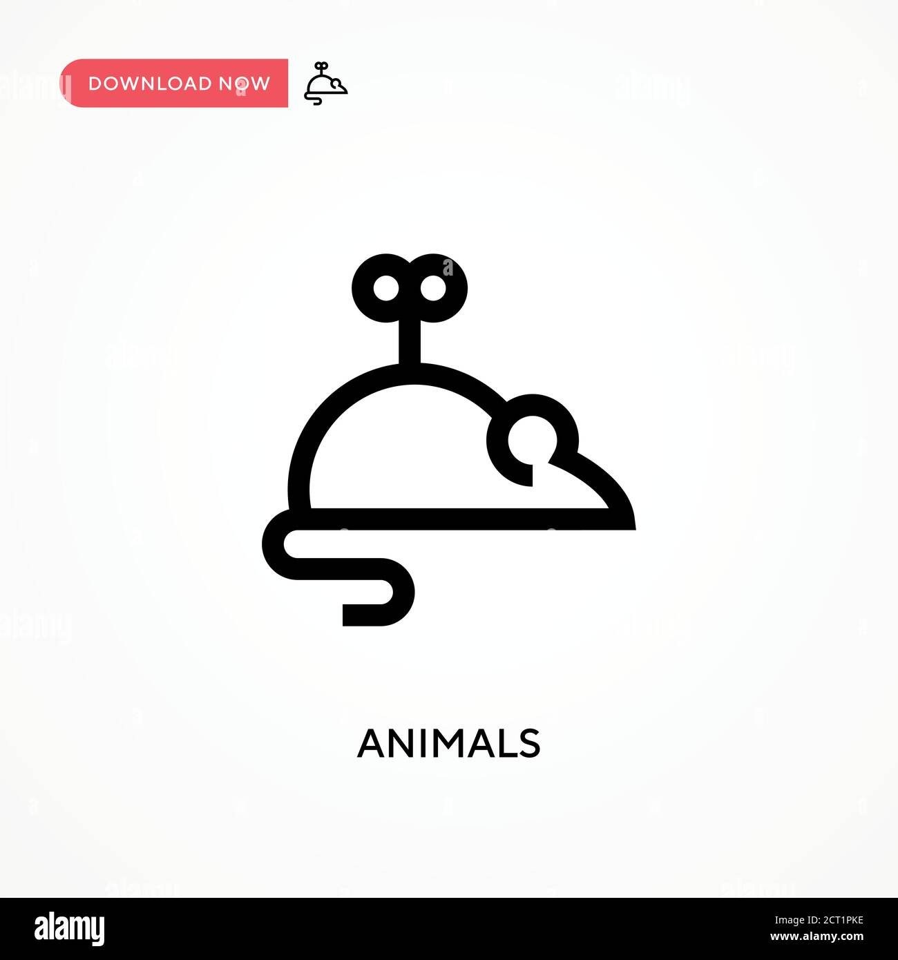 Animals Simple vector icon. Modern, simple flat vector illustration for ...