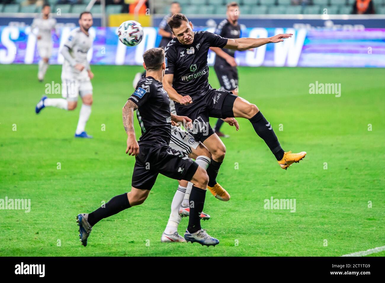 Adrian Gryszkiewicz Of Gornik Seen In Action During The Polish Pko Ekstraklasa League Match Between Legia Warszawa And Gornik Zabrze At Marshal Jozef Pilsudski Legia Warsaw Municipal Stadium Final Score Legia Warszawa