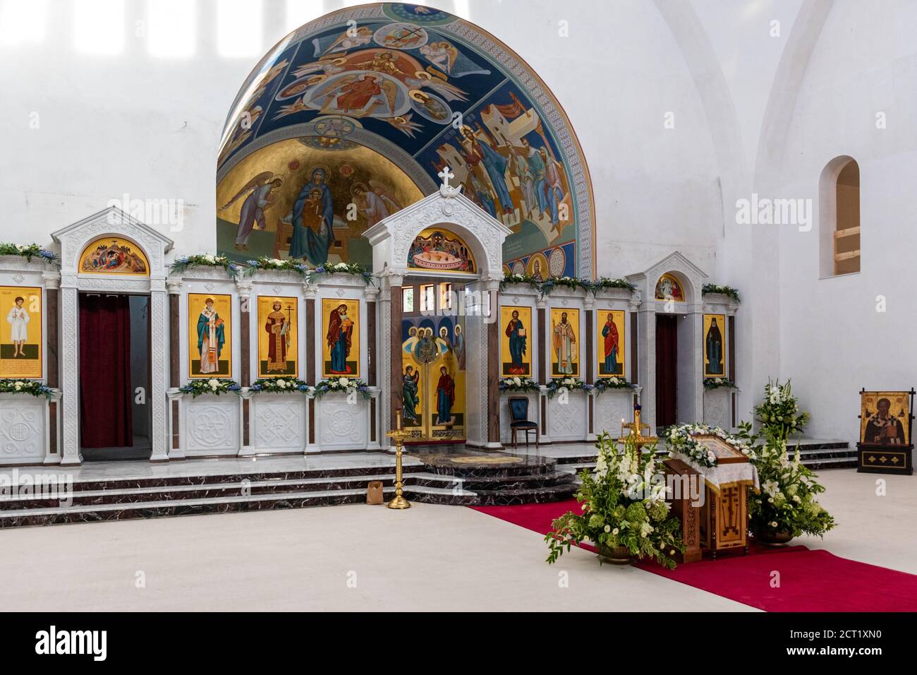 Warsaw, Poland - September 20, 2020: The Orthodox Church St. Sofia of  Divine Wisdom (Hagia Sofia). View of Iconostasis Stock Photo - Alamy