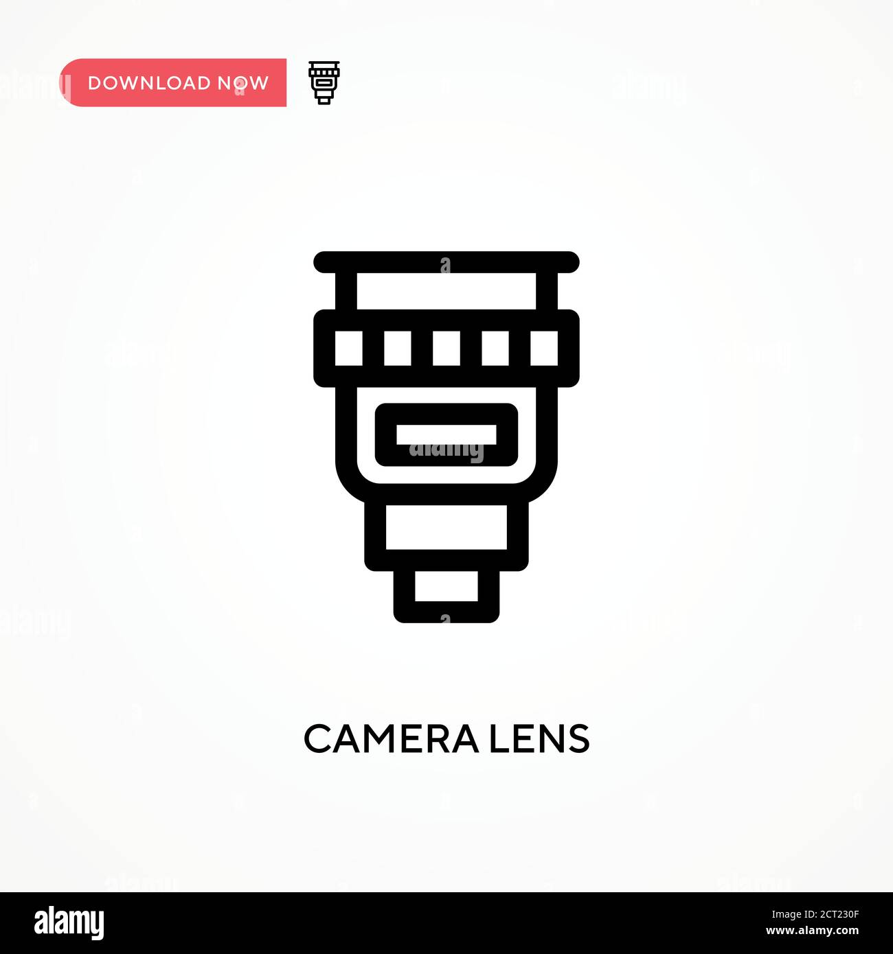 Camera lens reflection closeup Stock Vector Images - Alamy