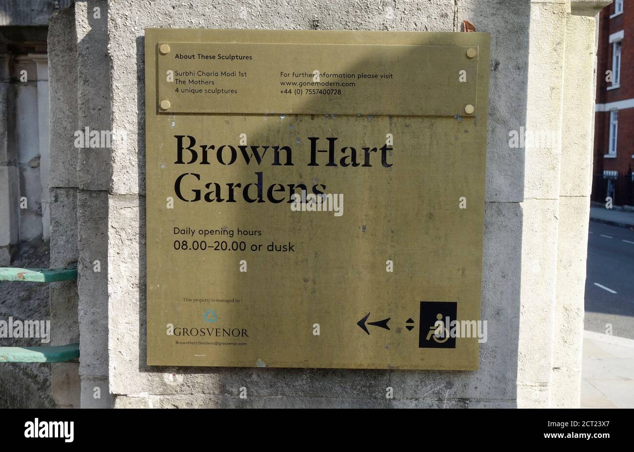 Brown Hart Gardens - Mayfair, London, UK. Stock Photo