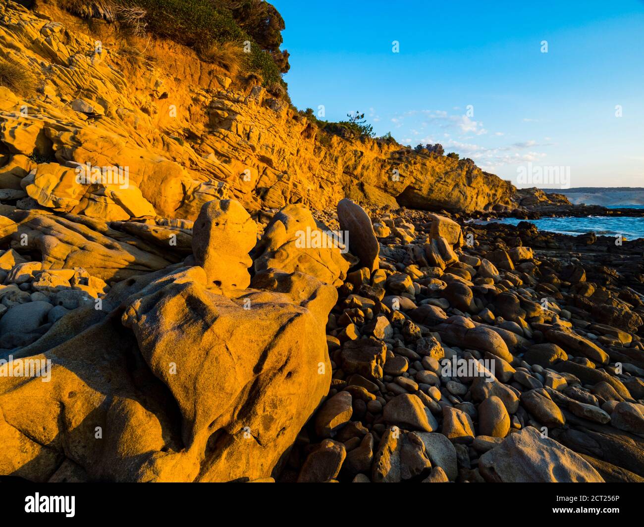 Tertiary marls and sandstones of the Lopar peninsula on Rab island Croatia Europe Stock Photo