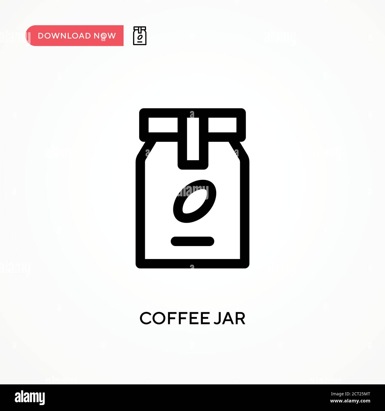 Coffee jar Simple vector icon. Modern, simple flat vector illustration ...