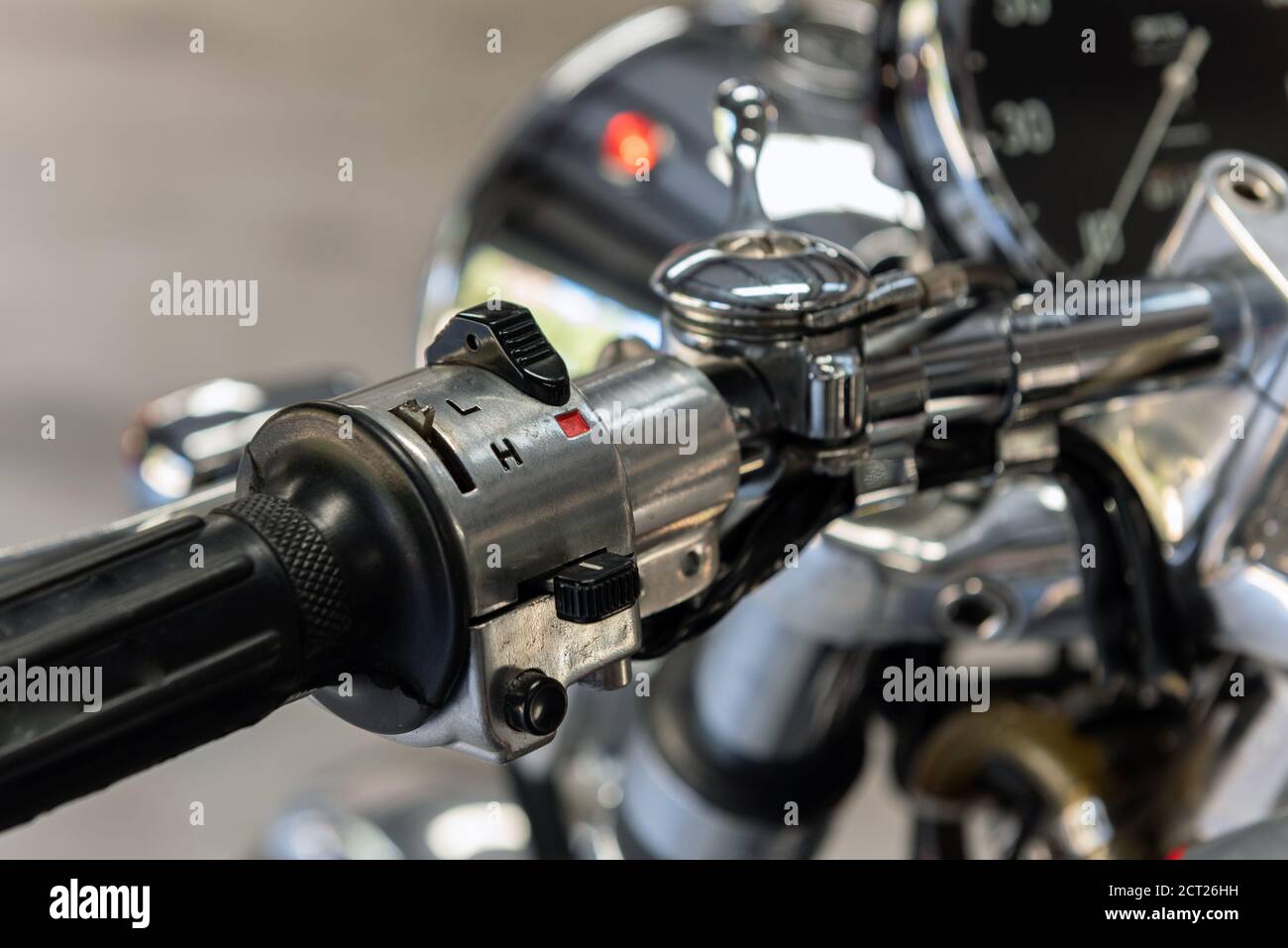 Handlebars of motorcycle hires stock photography and images Alamy