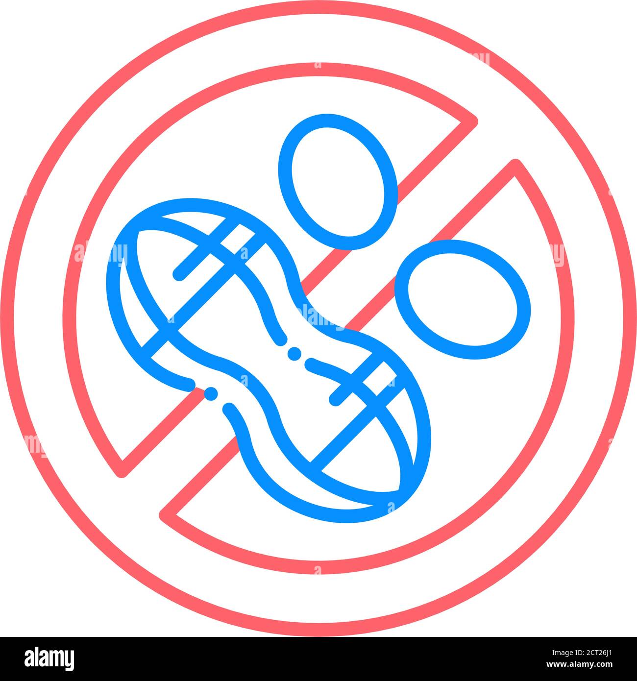 Nuts free line color icon. Allergenic ingredient. Food intolerance ...