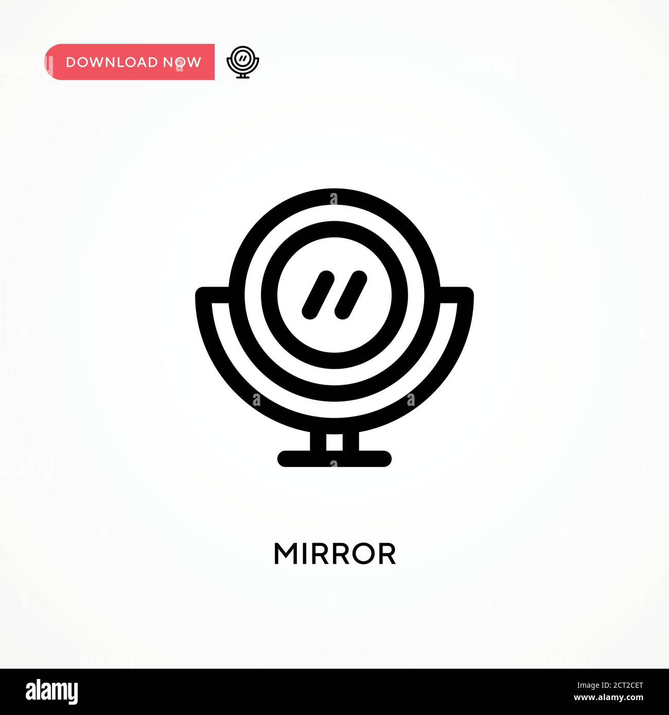 Mirror Simple vector icon. Modern, simple flat vector illustration for ...