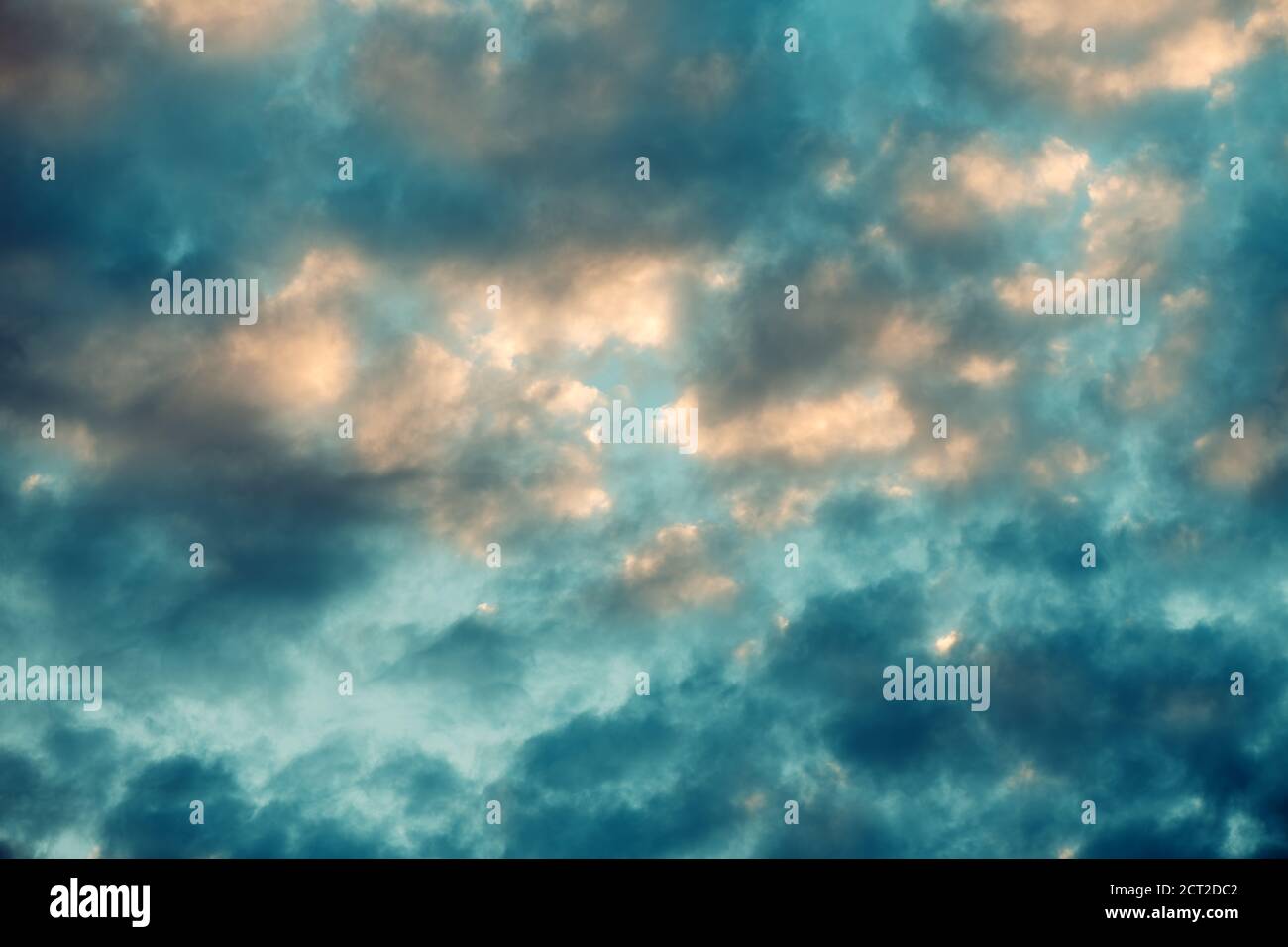 Summer sunset sky with clouds as natural background Stock Photo - Alamy