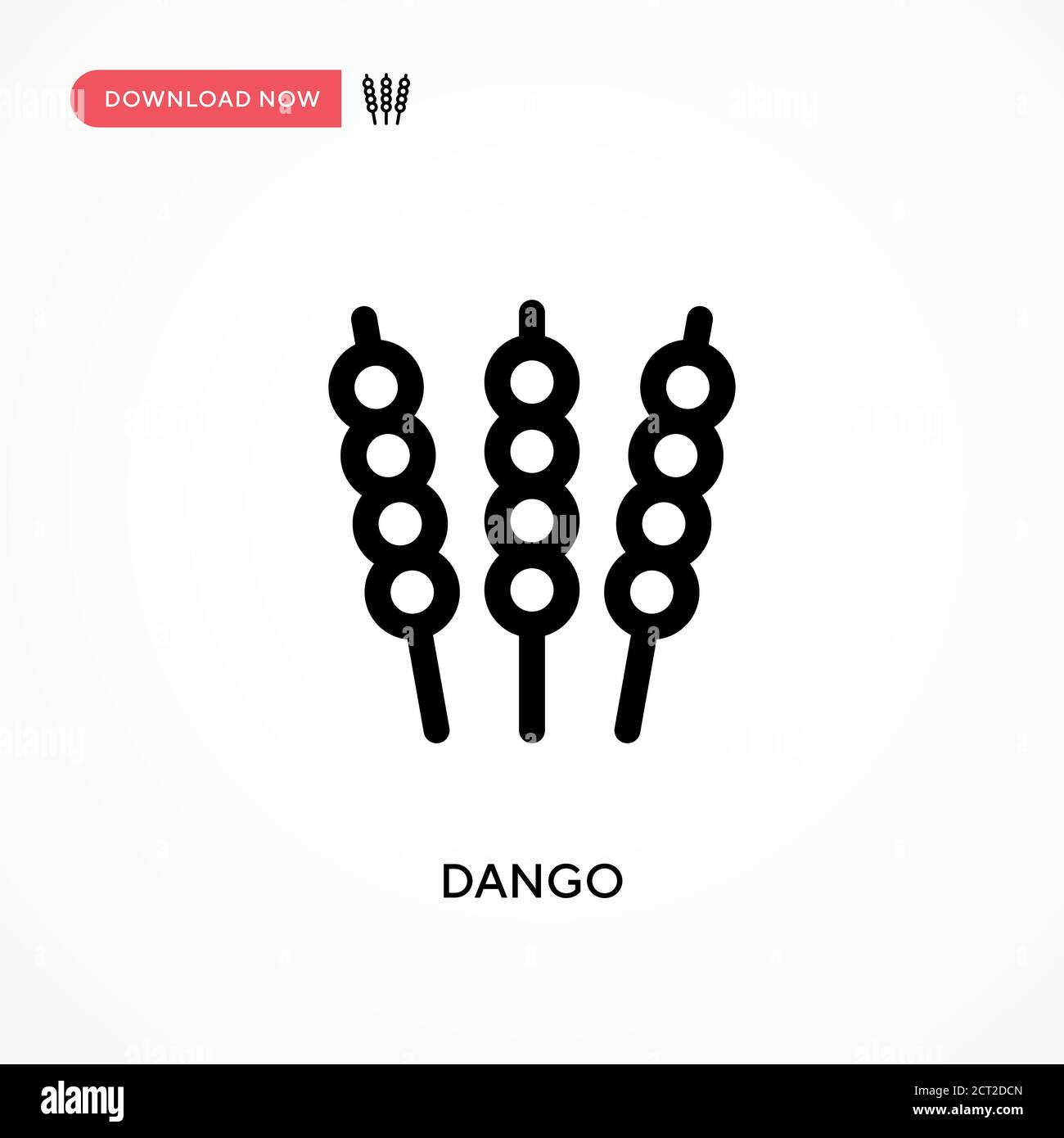 Dango Simple vector icon. Modern, simple flat vector illustration for ...