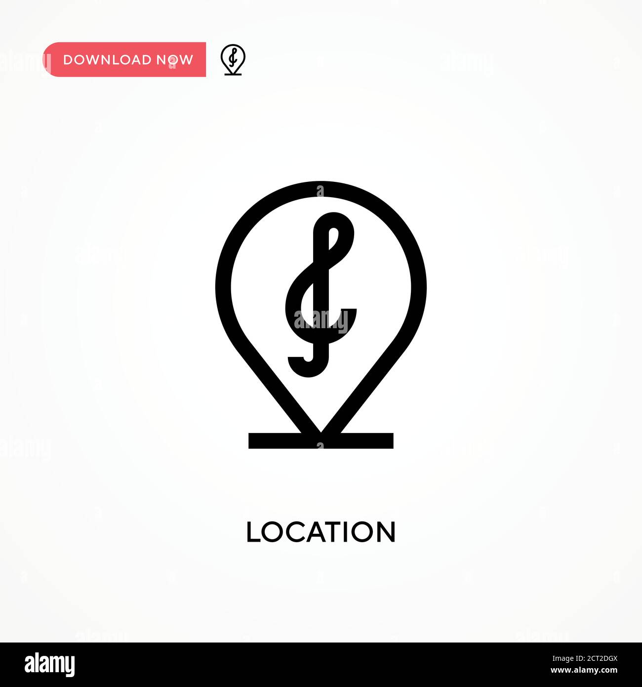 Location Simple vector icon. Modern, simple flat vector illustration ...