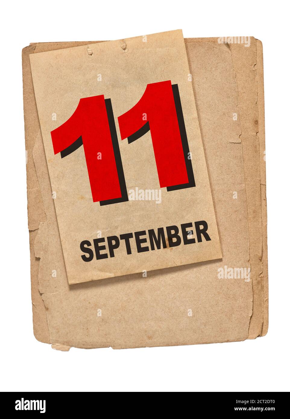 Calendar book page. September 11th. Patriot Day and Memorial concept Stock Photo