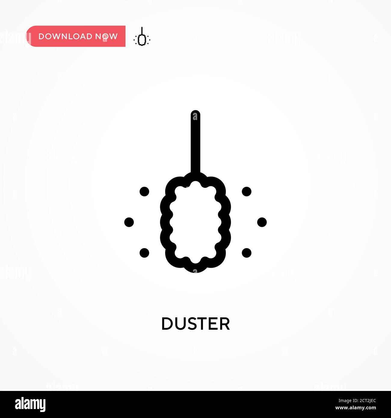 Duster Simple vector icon. Modern, simple flat vector illustration for web site or mobile app Stock Vector