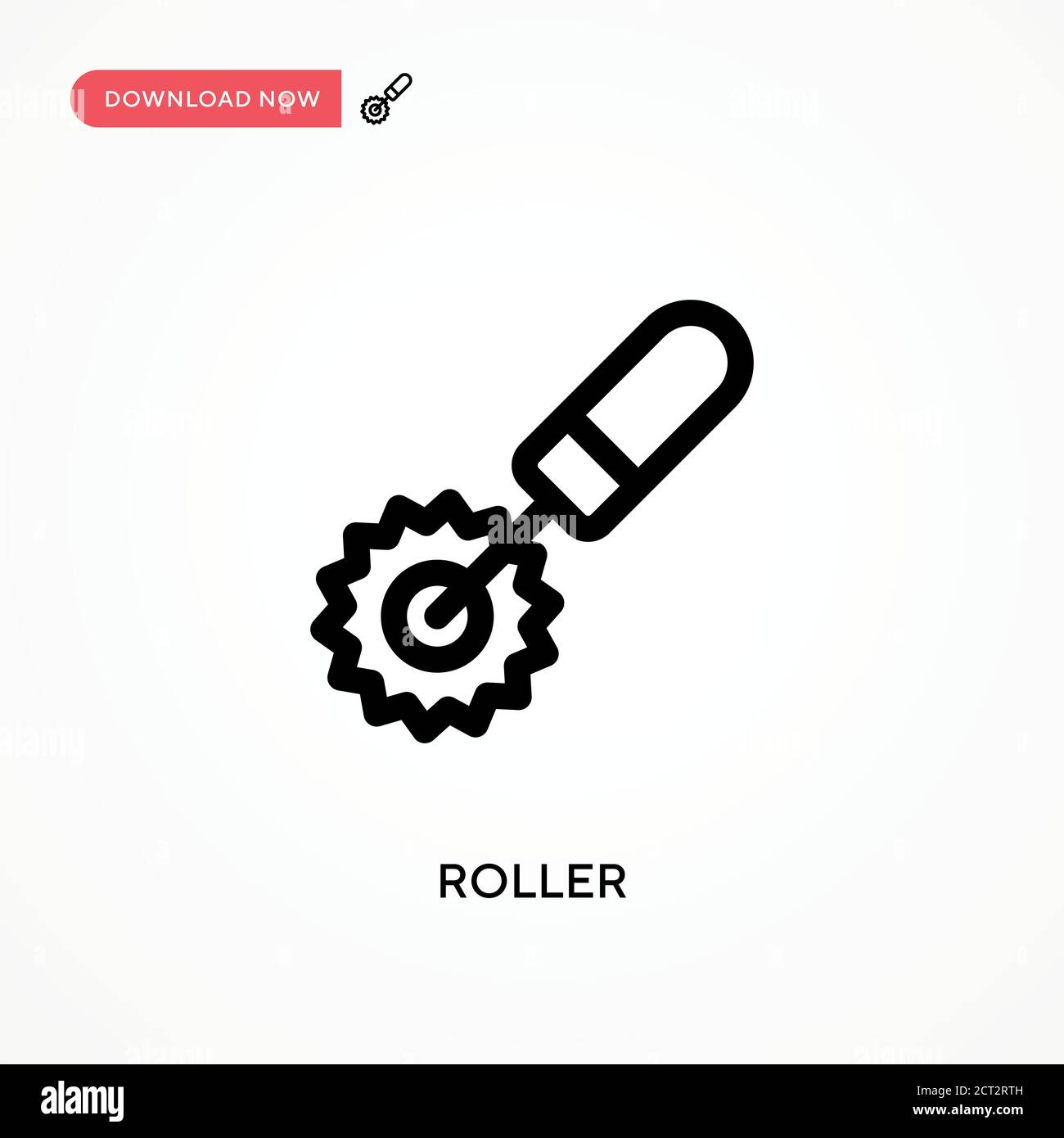 Roller Simple vector icon. Modern, simple flat vector illustration for ...