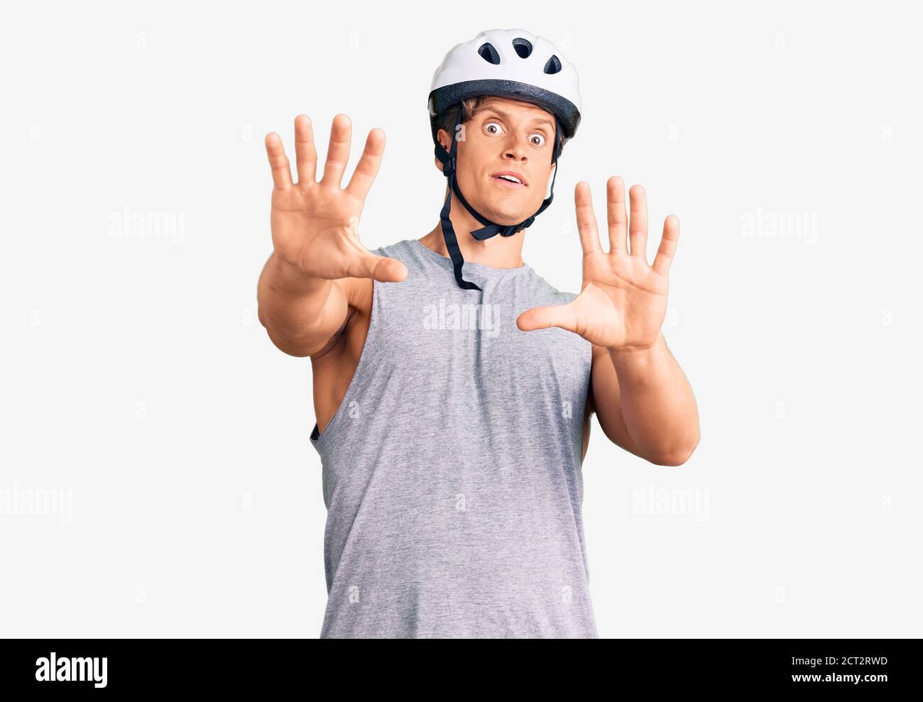 Frightened man bike hi-res stock photography and images - Alamy