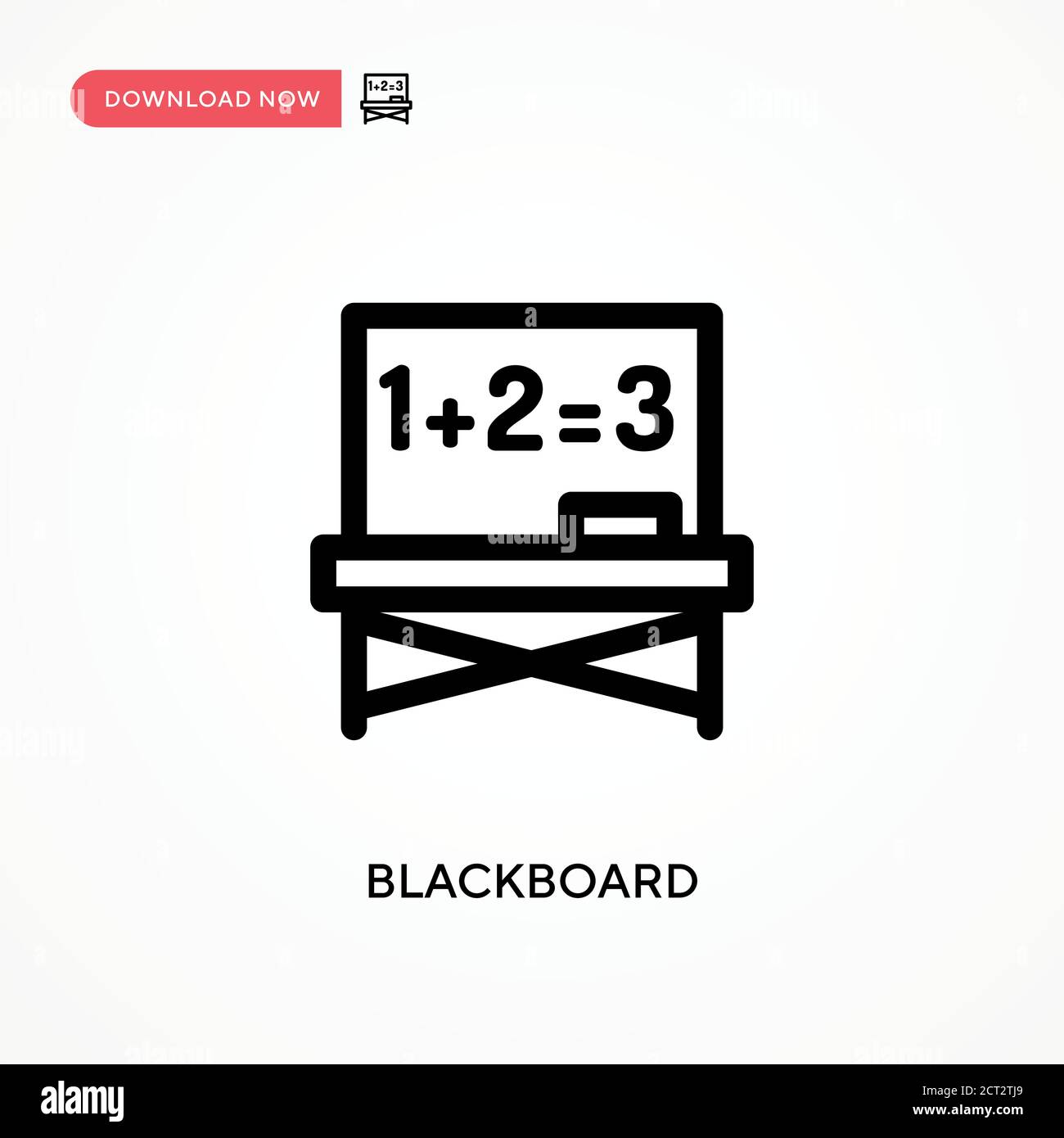 Blackboard Simple vector icon. Modern, simple flat vector illustration for web site or mobile app Stock Vector