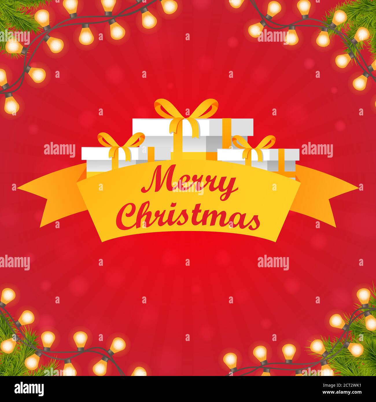 Christmas garlands holly Stock Vector Images - Alamy