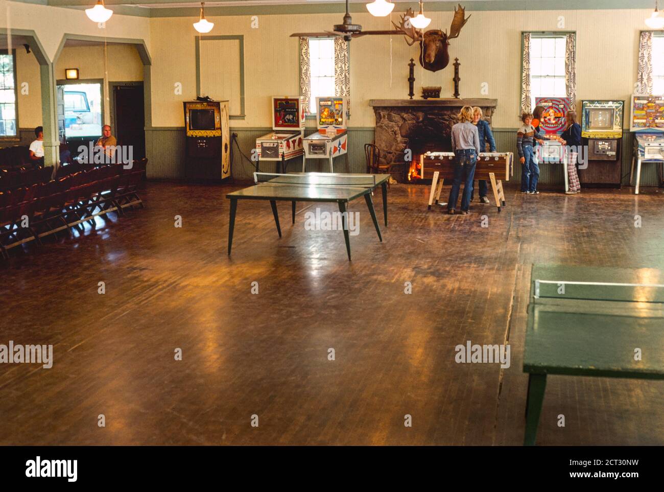 Game Room, Scott's Family Resort, Deposit, New York, USA, John Margolies Roadside America