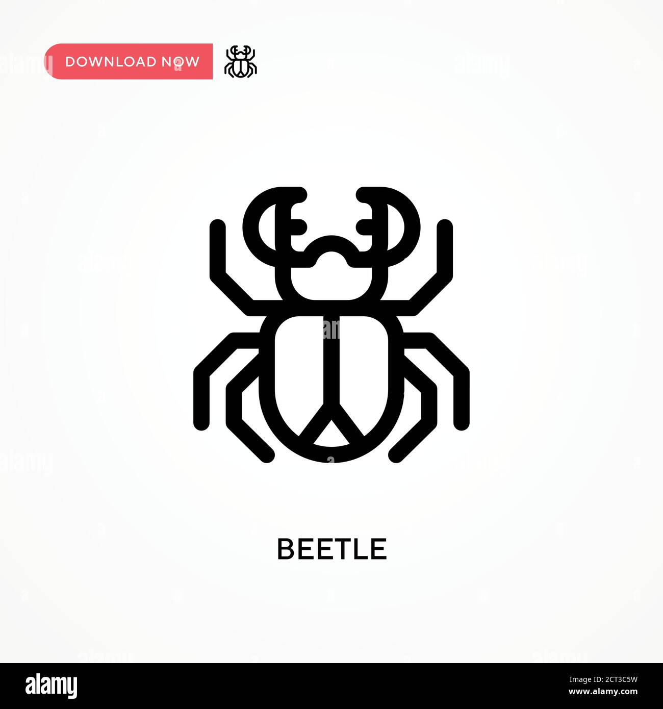 Beetle Simple vector icon. Modern, simple flat vector illustration for ...