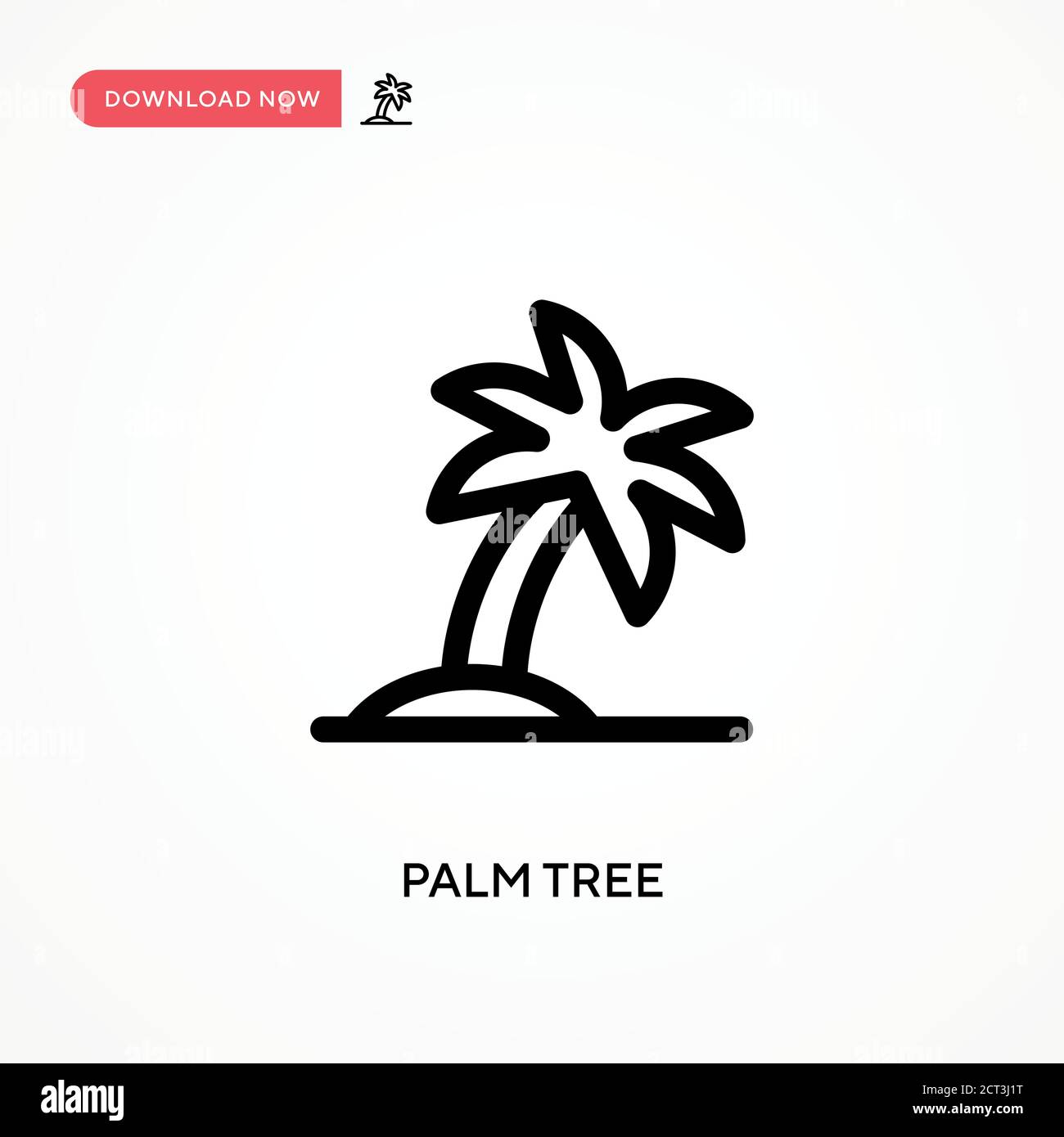 Palm Tree Simple Vector Icon Modern Simple Flat Vector Illustration For Web Site Or Mobile App Stock Vector Image Art Alamy
