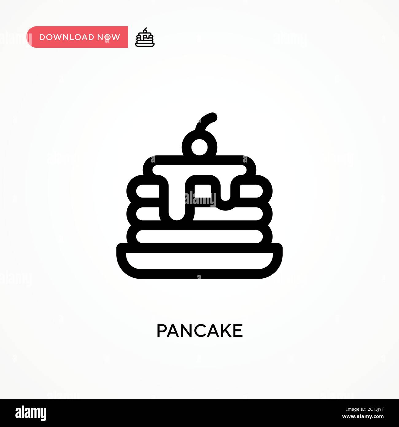 Pancake Simple vector icon. Modern, simple flat vector illustration for ...