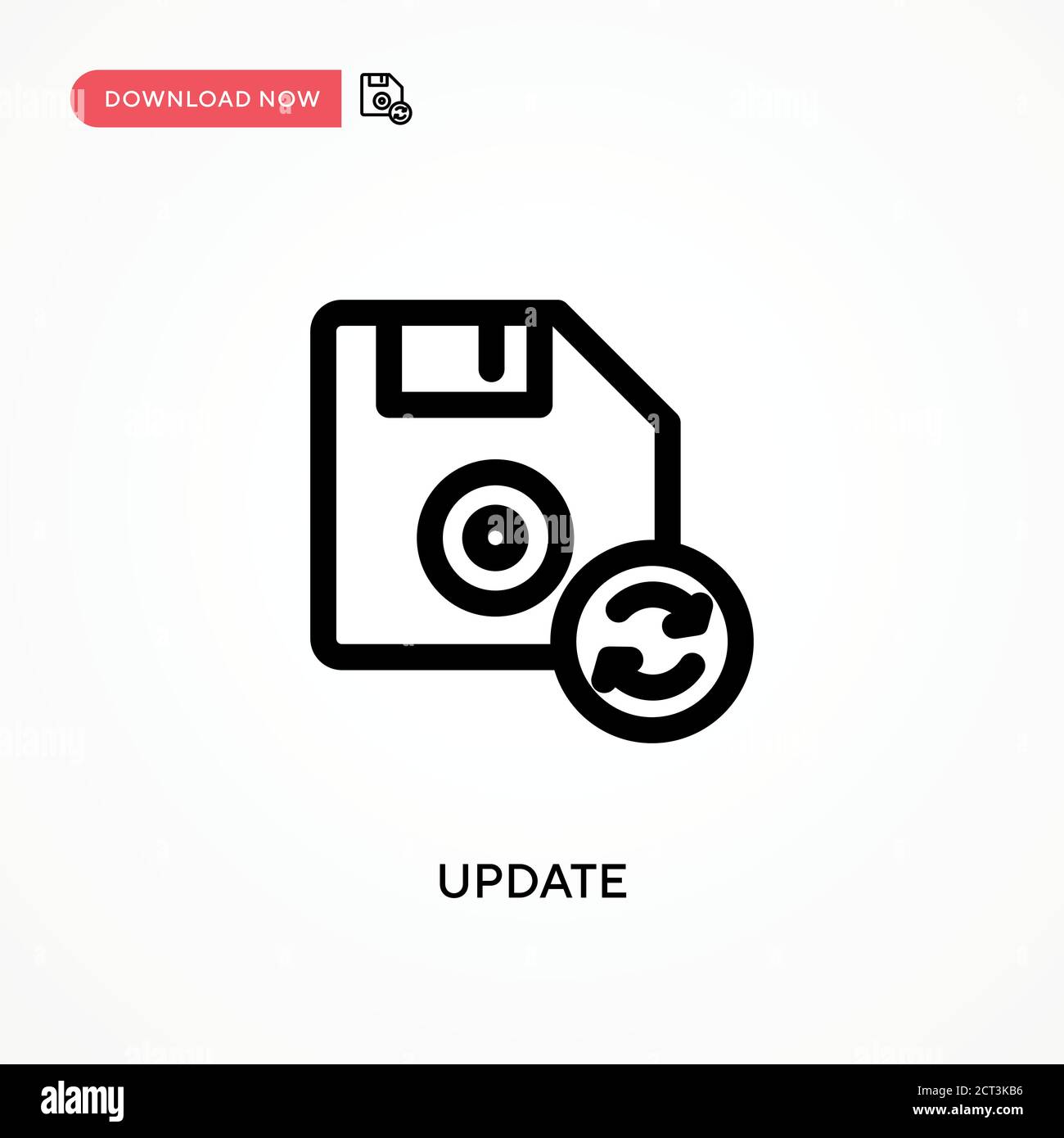 Update Simple vector icon. Modern, simple flat vector illustration for web site or mobile app Stock Vector