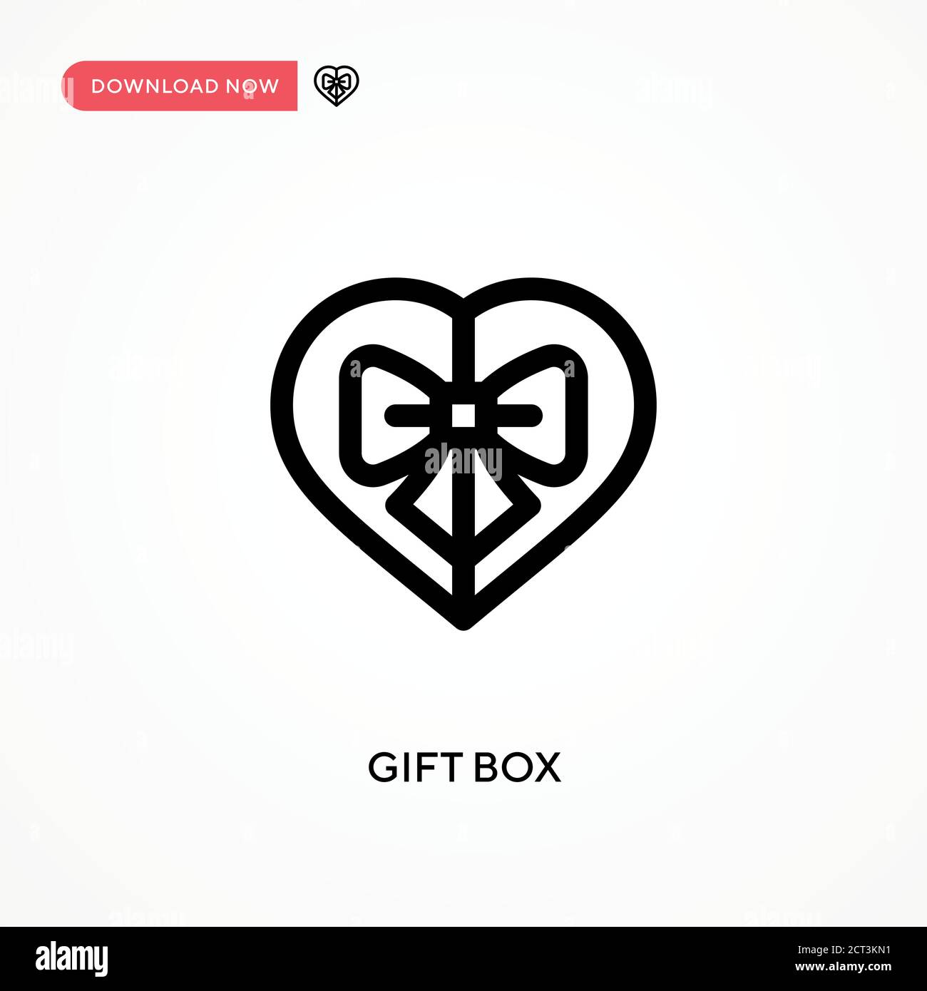 Gift box Simple vector icon. Modern, simple flat vector illustration ...