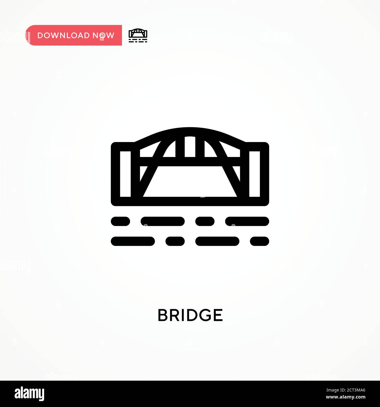 Bridge Simple Vector Icon Modern Simple Flat Vector Illustration For