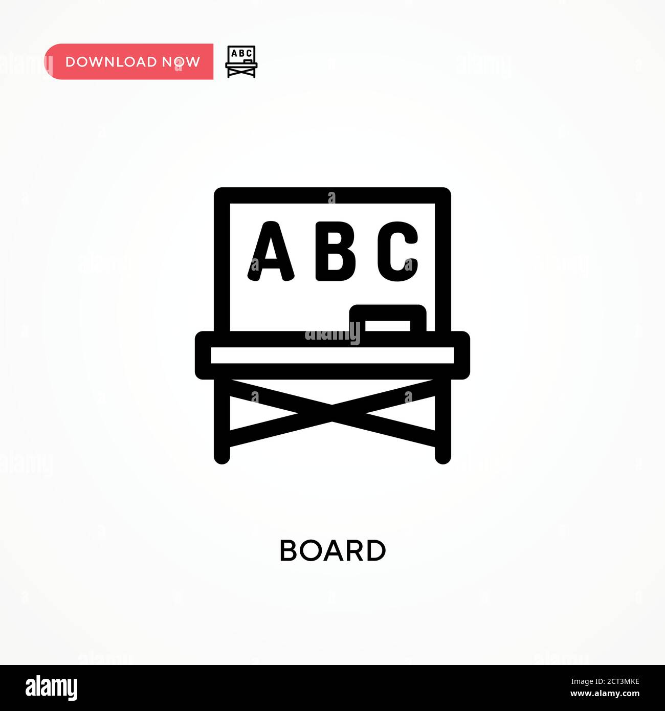 Board Simple vector icon. Modern, simple flat vector illustration for ...