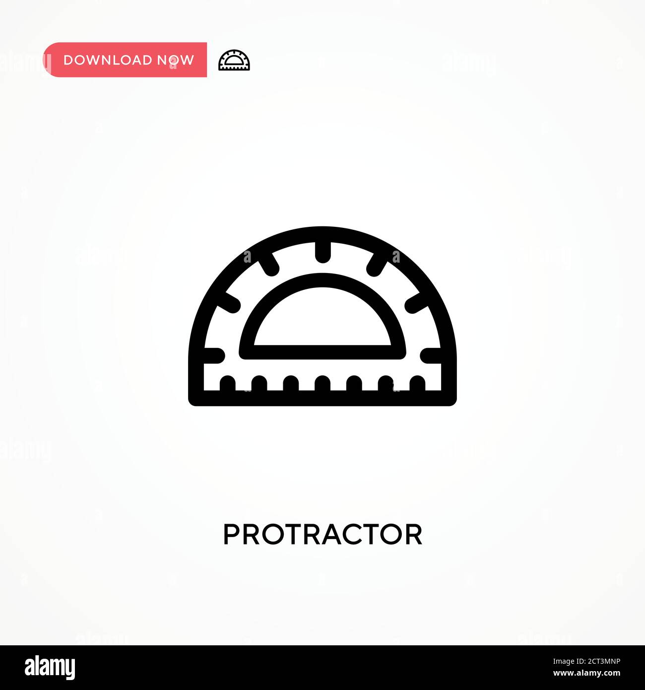 Protractor Simple vector icon. Modern, simple flat vector illustration ...