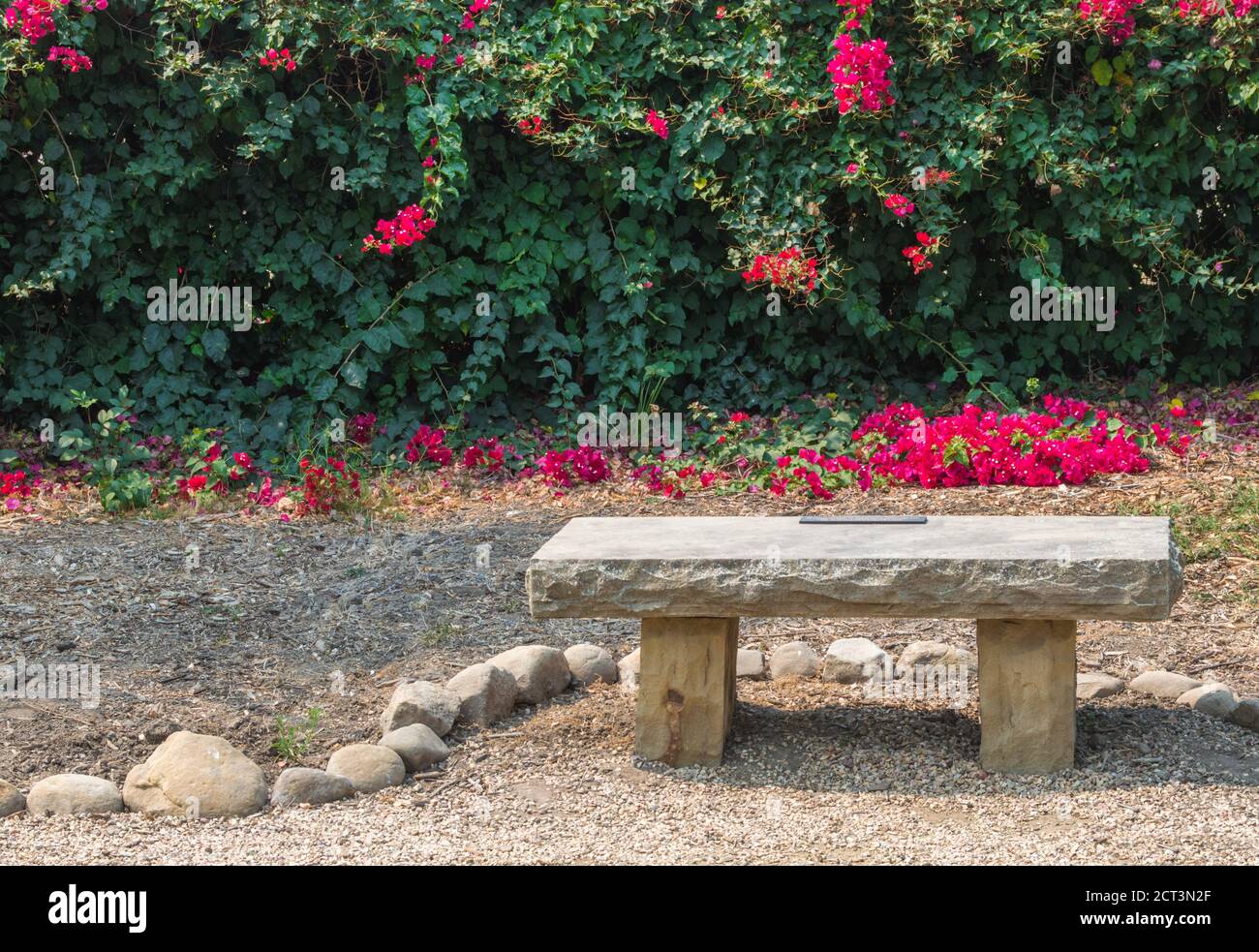 Small stone sale outdoor bench