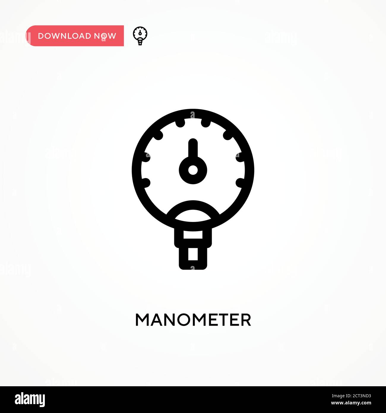 Manometer Simple vector icon. Modern, simple flat vector illustration ...