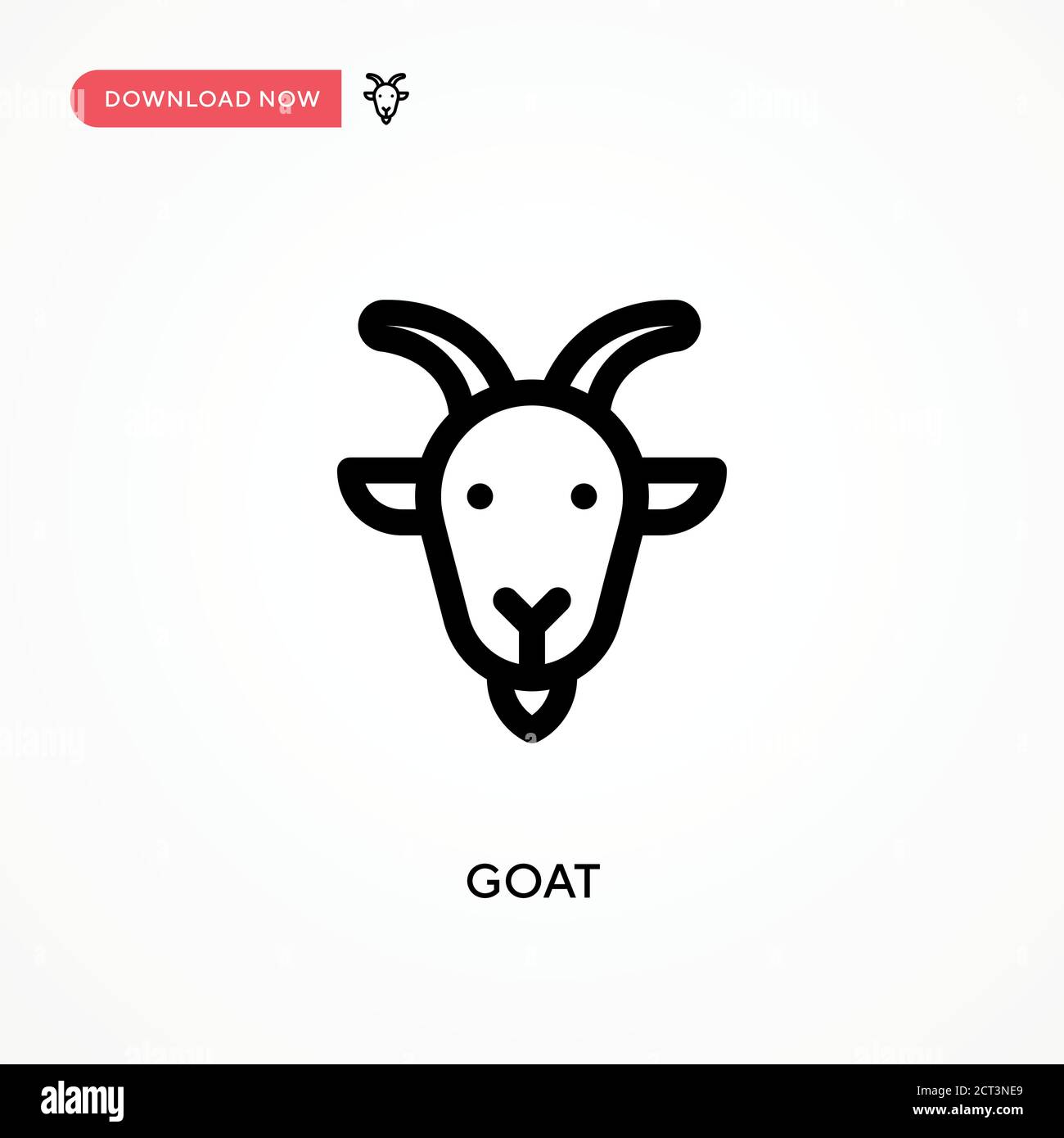 Goat Simple vector icon. Modern simple flat vector illustration for web site or mobile app Stock Vector Image Art Alamy