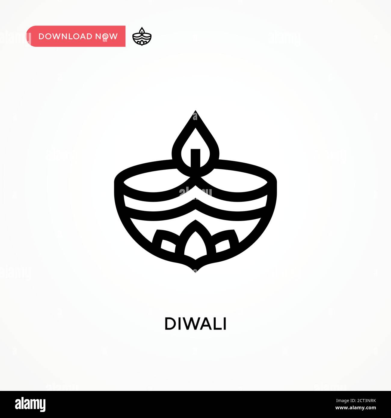 Diwali Simple vector icon. Modern, simple flat vector illustration for ...