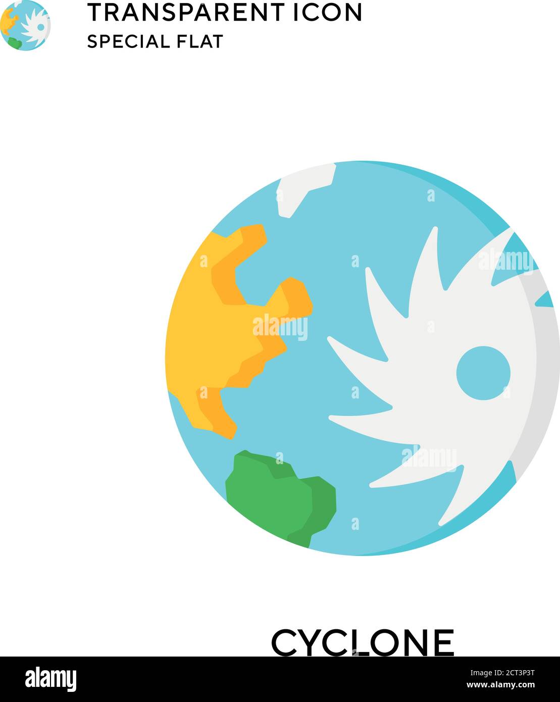 Cyclone vector icon. Flat style illustration. EPS 10 vector Stock ...