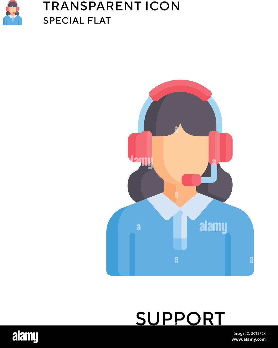 Man in headphones talking Stock Vector Images - Alamy