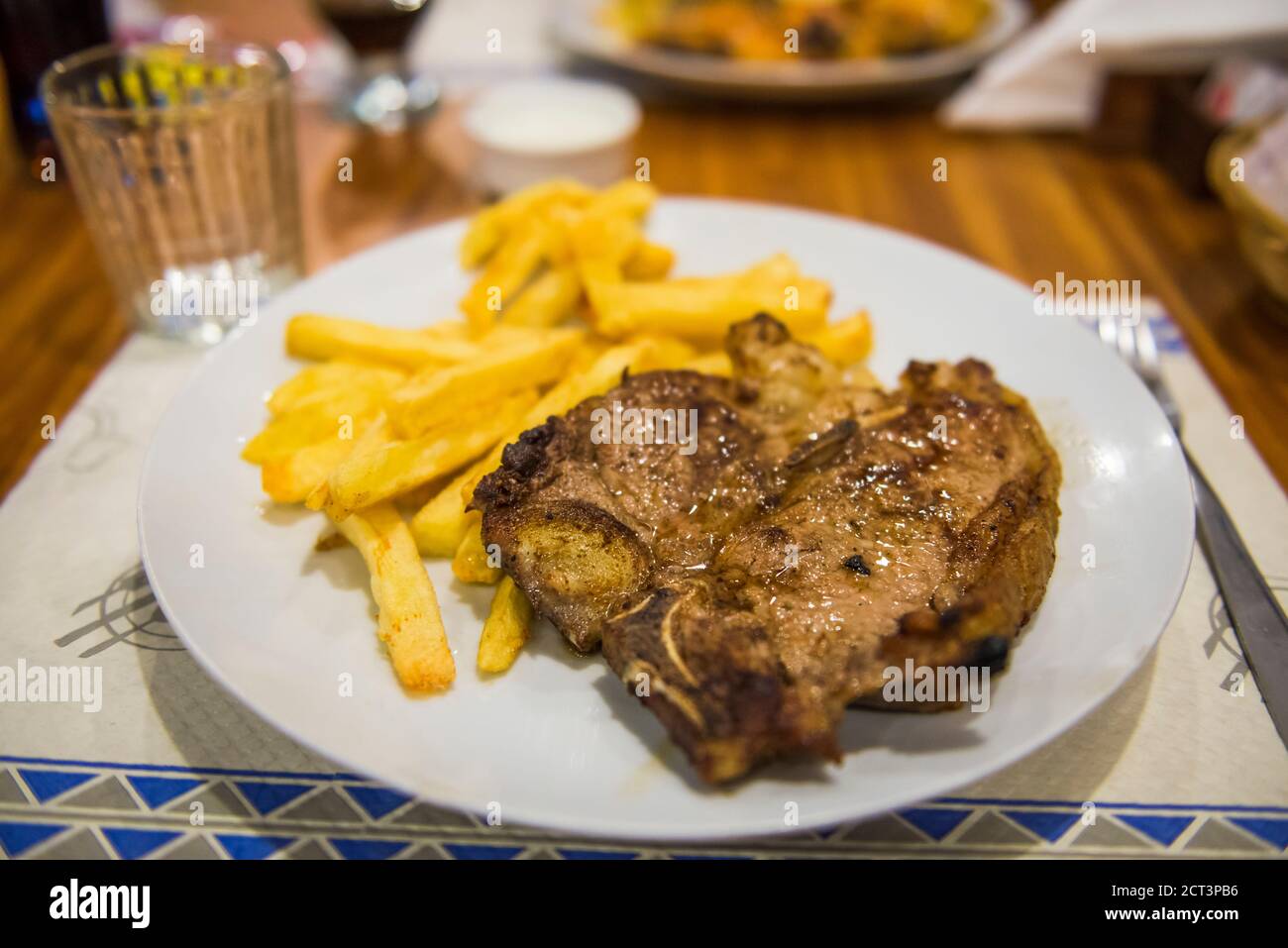 Steak, Mendoza, Mendoza Province, Argentina, South America Stock Photo