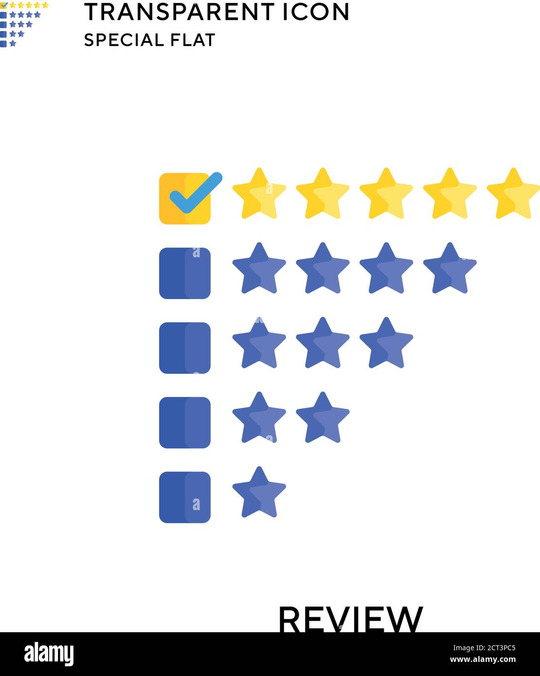 Review vector icon. Flat style illustration. EPS 10 vector Stock Vector ...