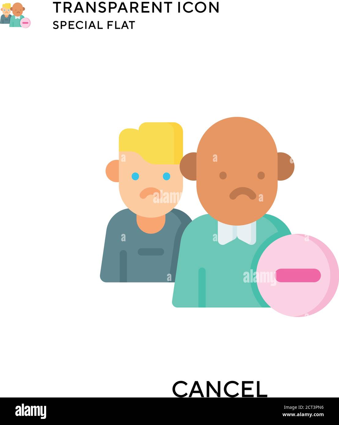 Cancel vector icon. Flat style illustration. EPS 10 vector Stock Vector ...