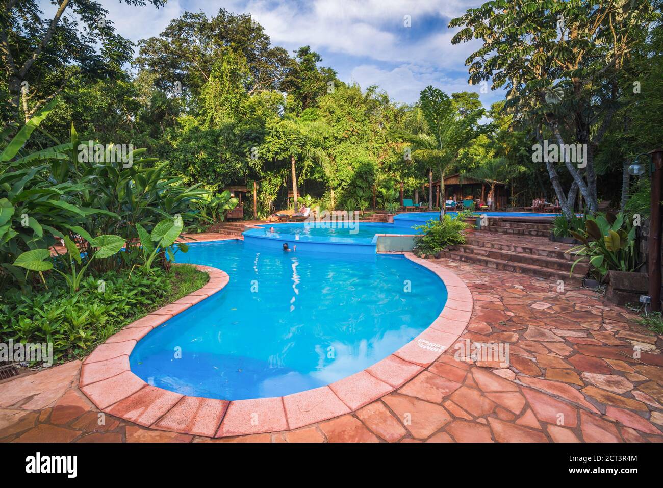 Swiming pool in the rainforest at near Iguazu Falls and Puerto Iguazu, Misiones