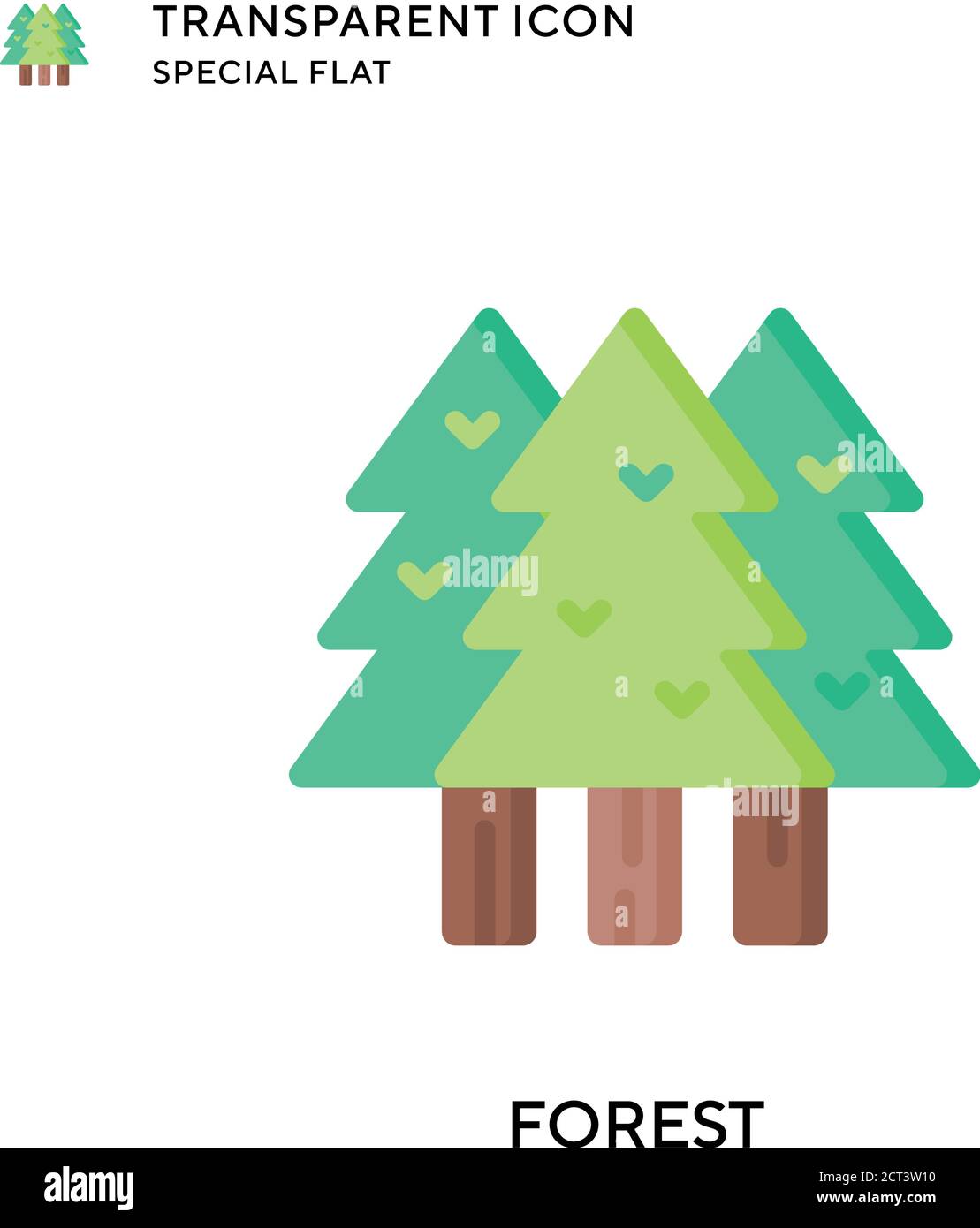 Foggy woodland view Stock Vector Images - Alamy