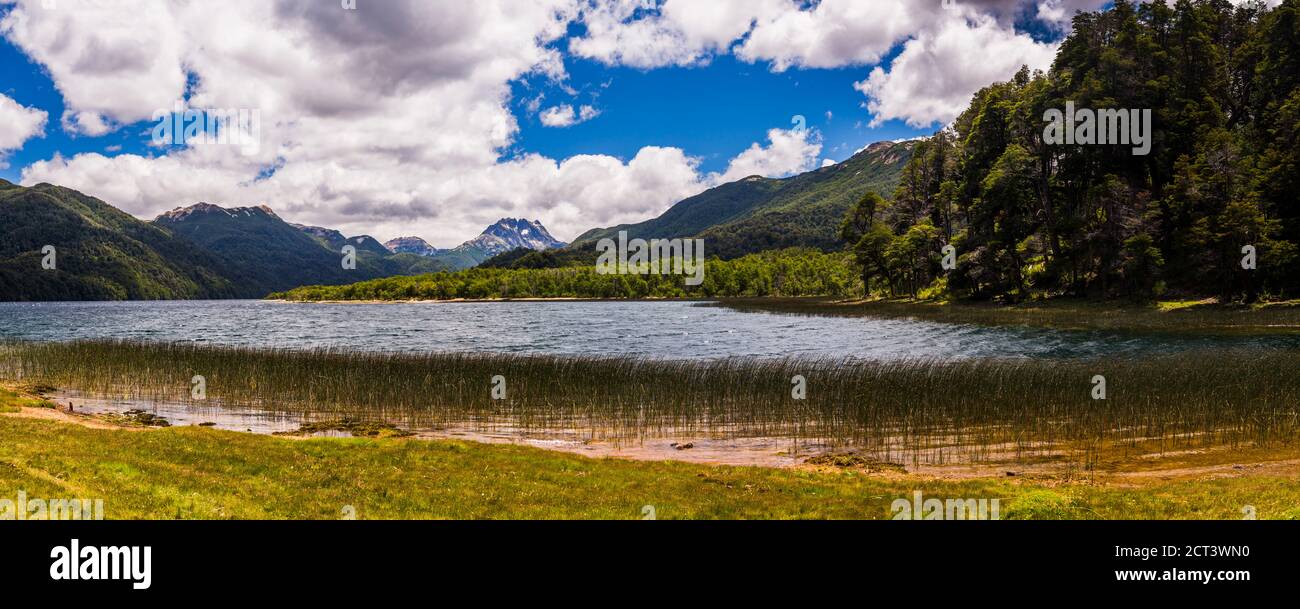 Villarino Lake (Lago Villarino), part of 7 lakes route, Bariloche, (aka San Carlos de Bariloche), Rio Negro Province, Patagonia, Argentina, South America Stock Photo