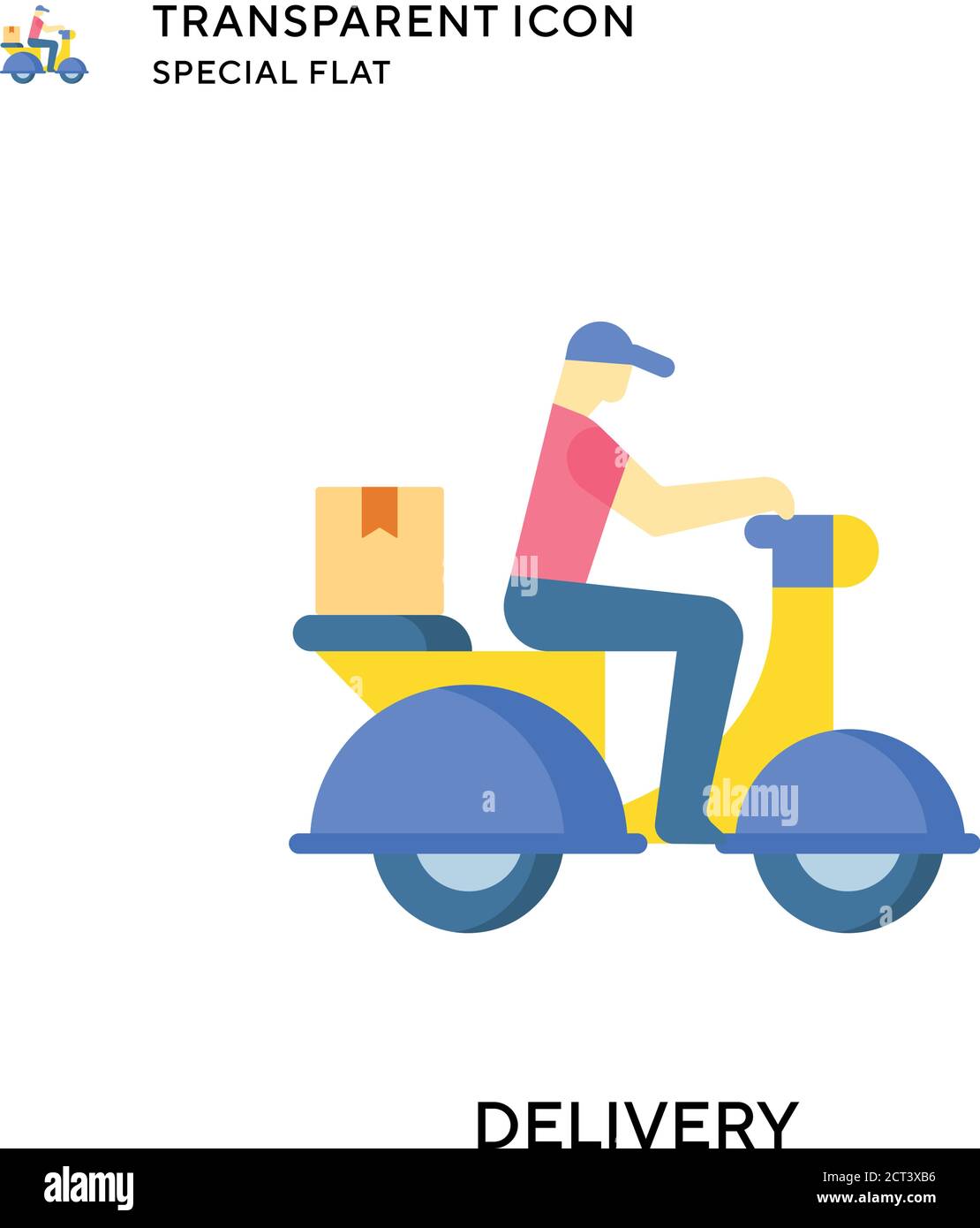 Delivery vector icon. Flat style illustration. EPS 10 vector Stock ...