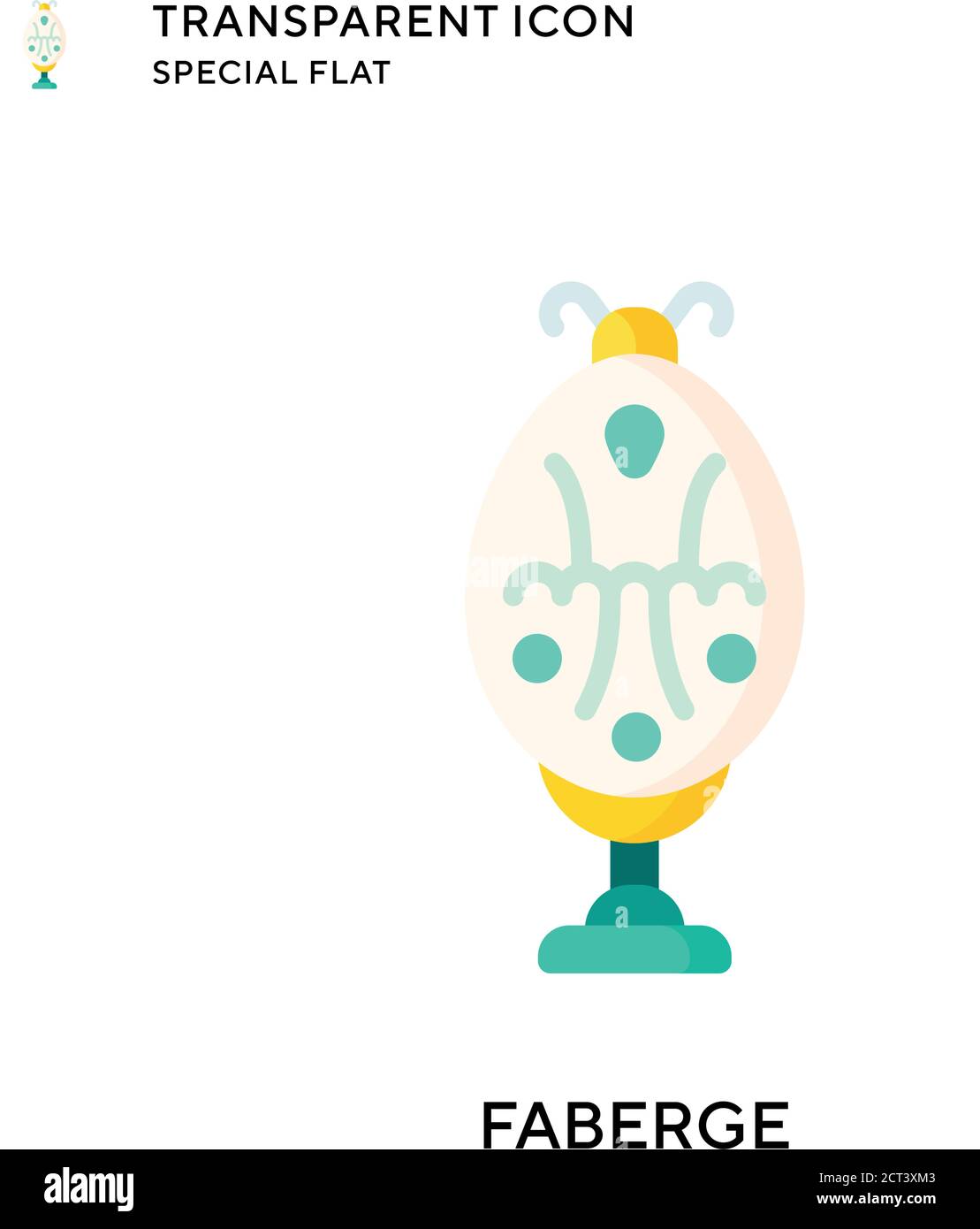 Faberge vector icon. Flat style illustration. EPS 10 vector Stock ...