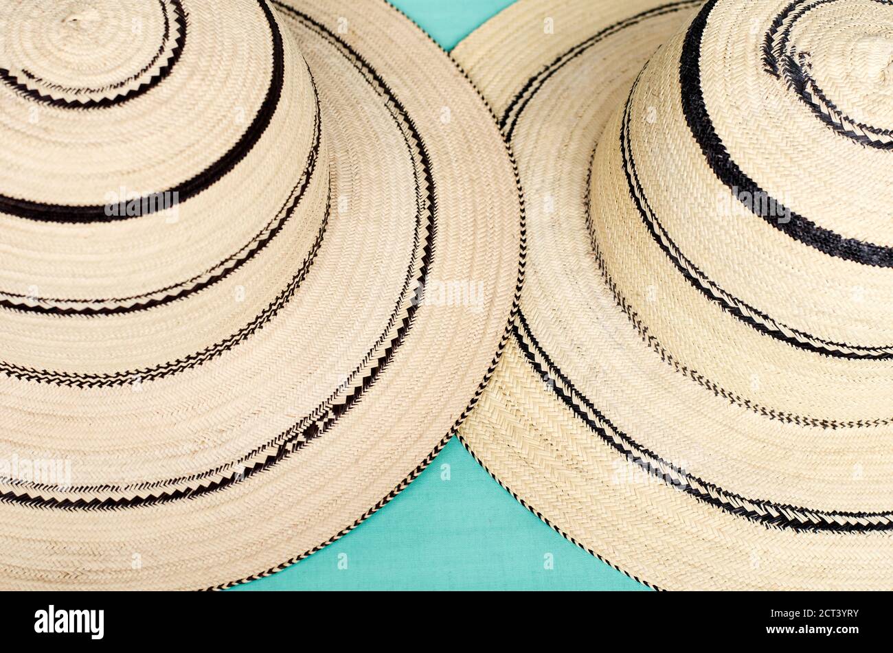 Traditional Panamanian hats Stock Photo