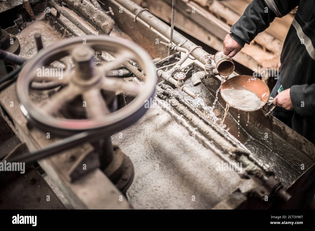 Refinement factory at Potosi silver mines, Department of Potosi, Bolivia, South America Stock Photo