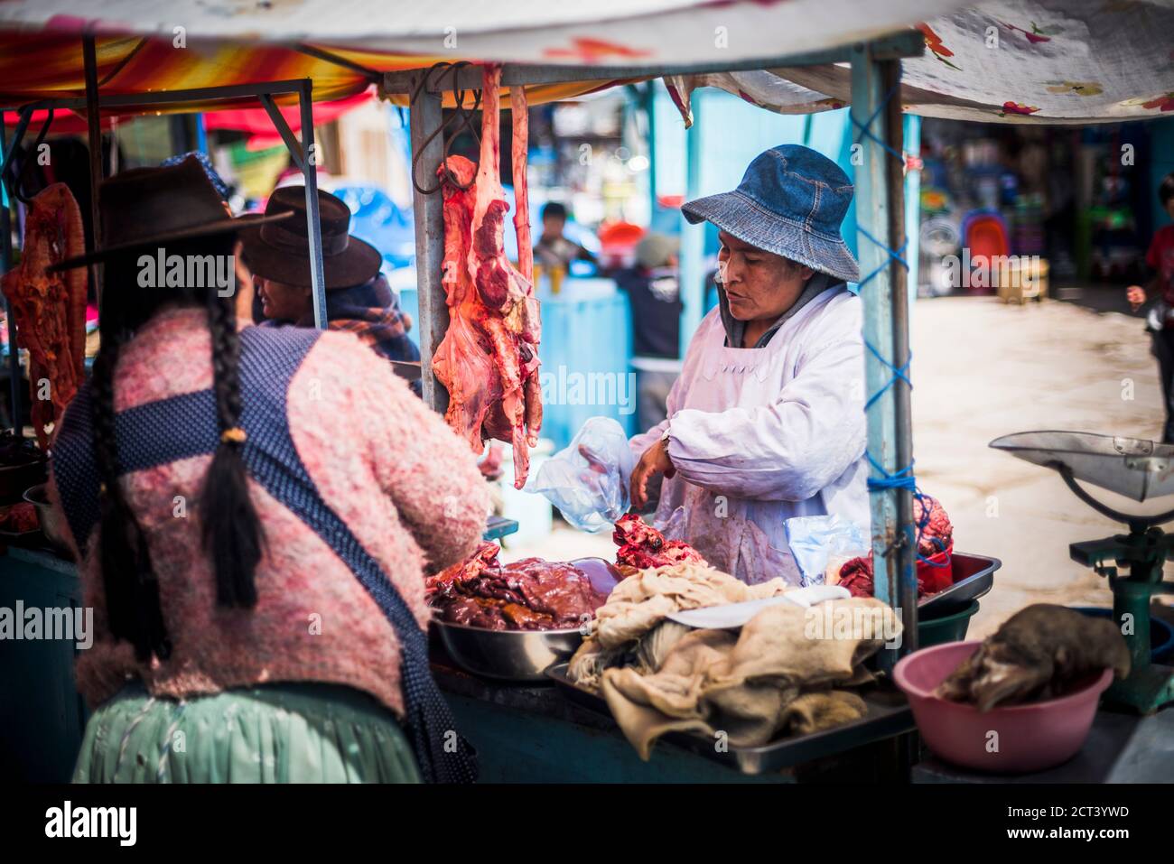 Market at Potosi, Department of Potosi, Bolivia, South America Stock Photo