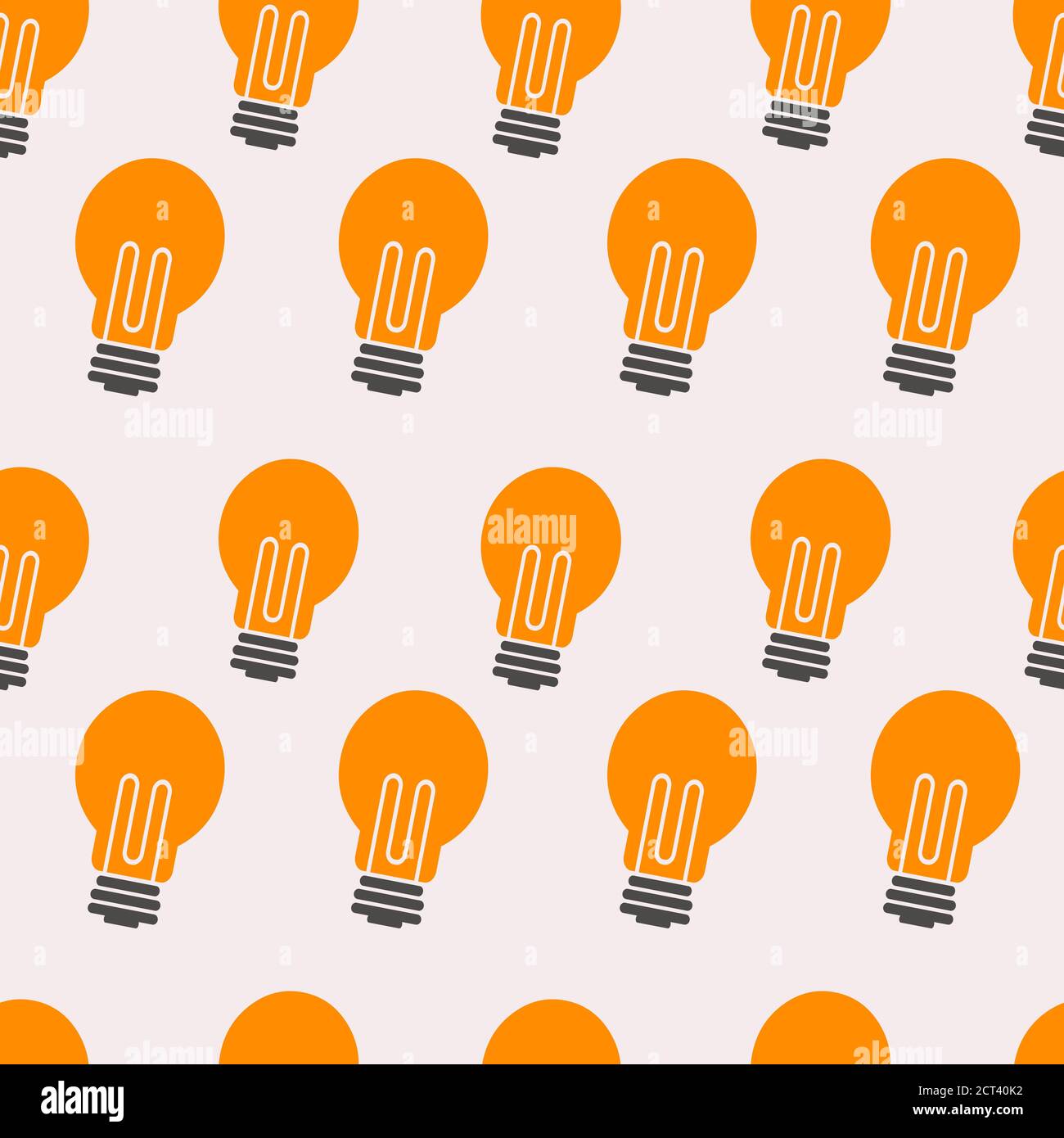 silhouette lamp bulb seamless pattern vector illustration background Stock Vector