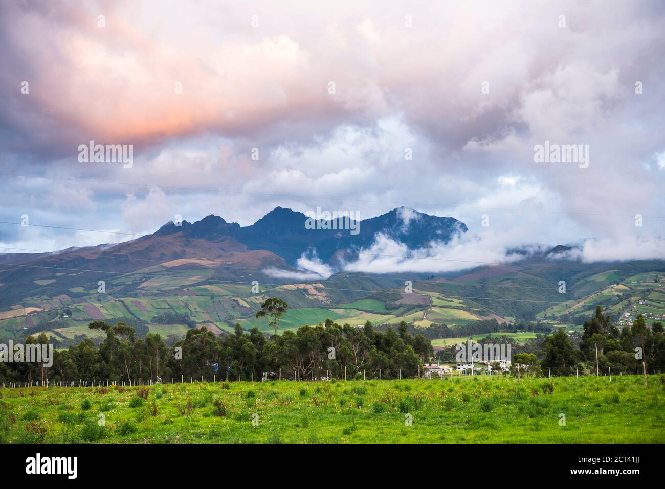 Ruminahui Volcano at sunset, Pichincha Province, Ecuador, South America ...