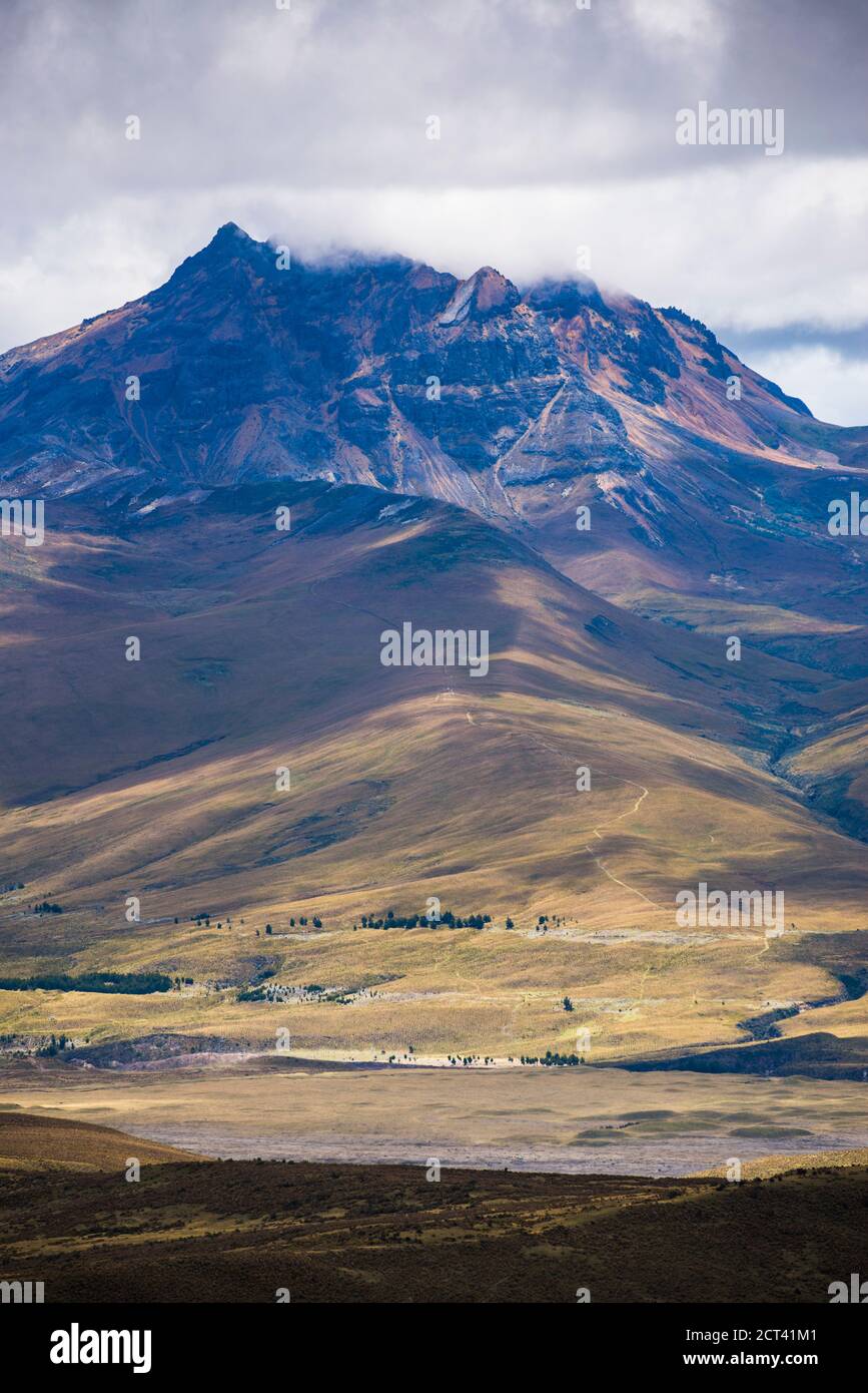 Sincholagua Volcano (4,873m), Cotopaxi Province, Avenue of Volcanoes, Ecuador, South America Stock Photo