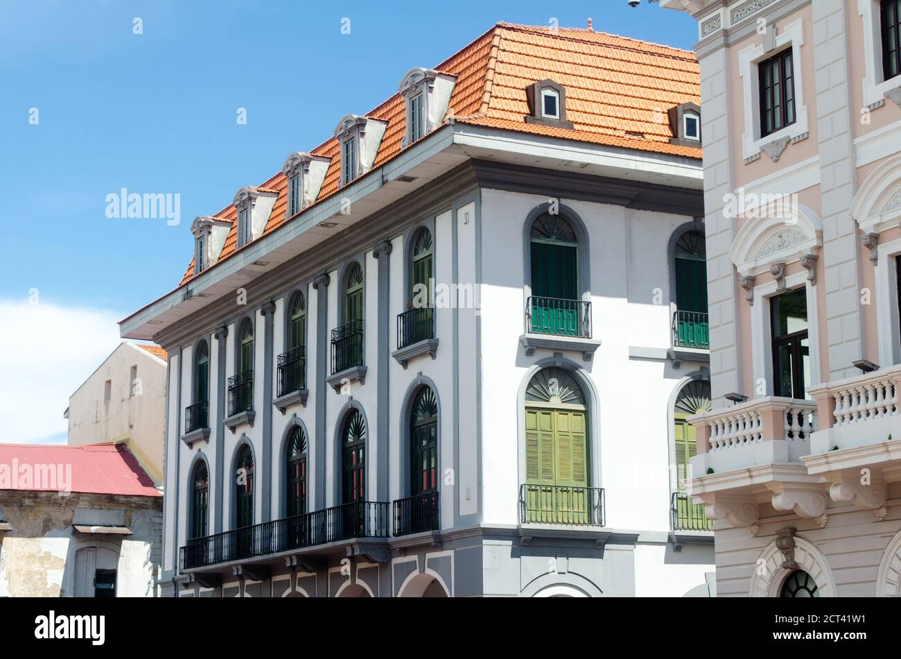 The Panama Canal Museum in the heart of Old Town, next to the Cathedral Park Stock Photo