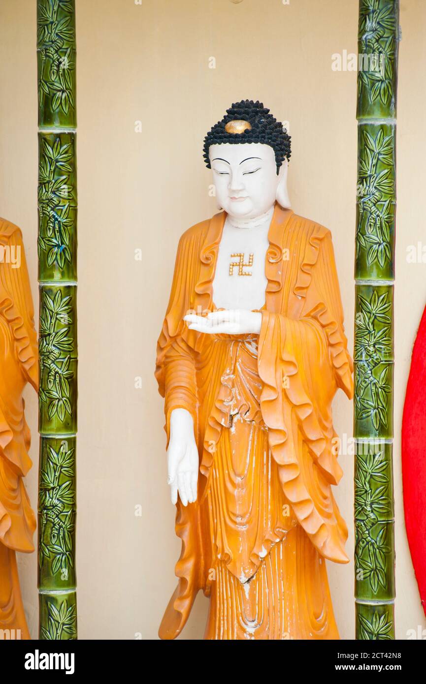 Statue at Kek Lok Si Temple, Penang, Malaysia, Southeast Asia Stock Photo